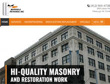 Tablet Screenshot of buildingrestoration-pitt.com